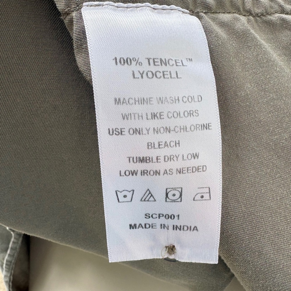 Quince VTG Wash Tencel
Camp Button Down Shirt XL Olive Relaxed Boxy Minimalist - Picture 9 of 10